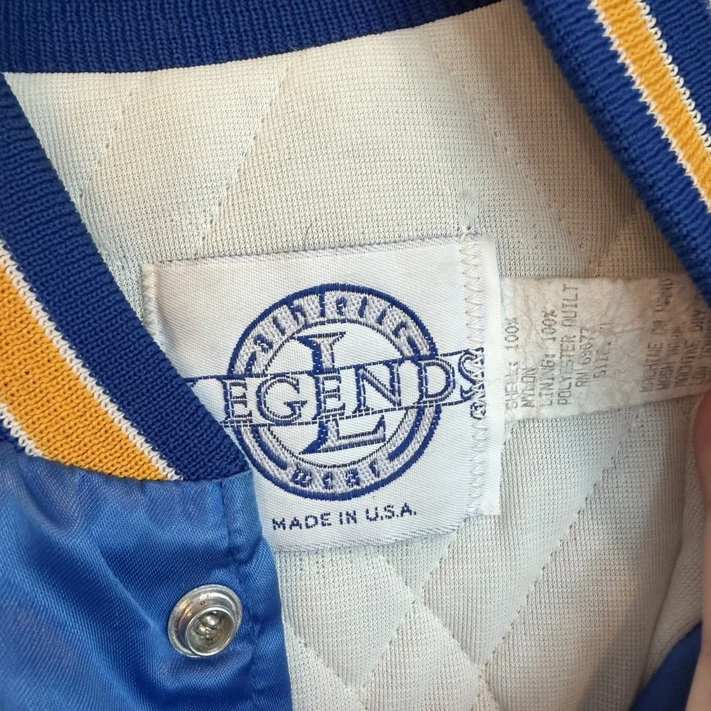 Vintage Golden Gloves Boxing Ringside Bomber Jacket Blue